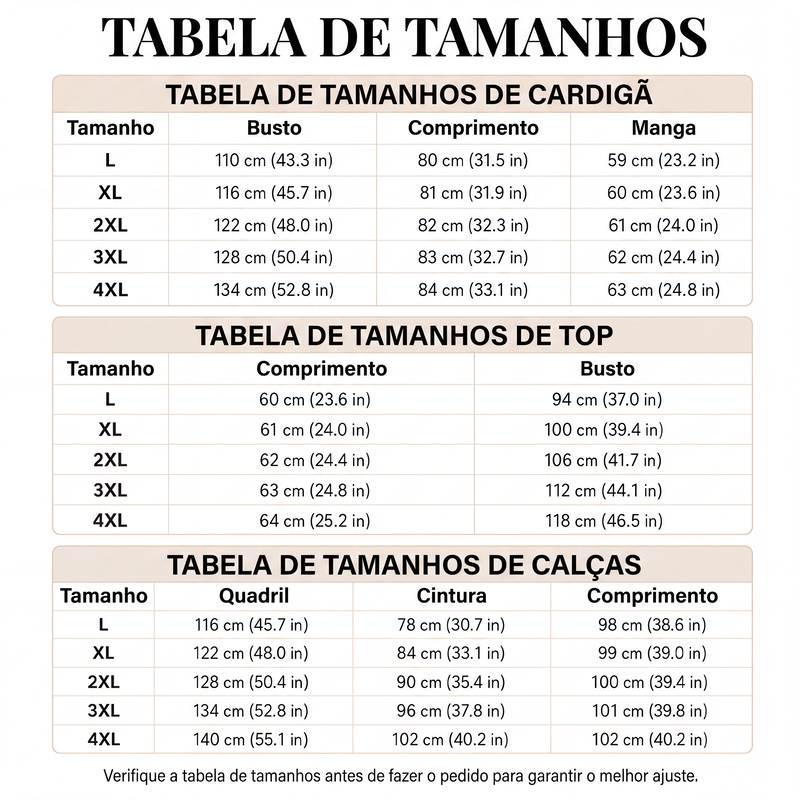 ✨👗Conjunto Elegante de 3 Peças com Estampa para Mulher