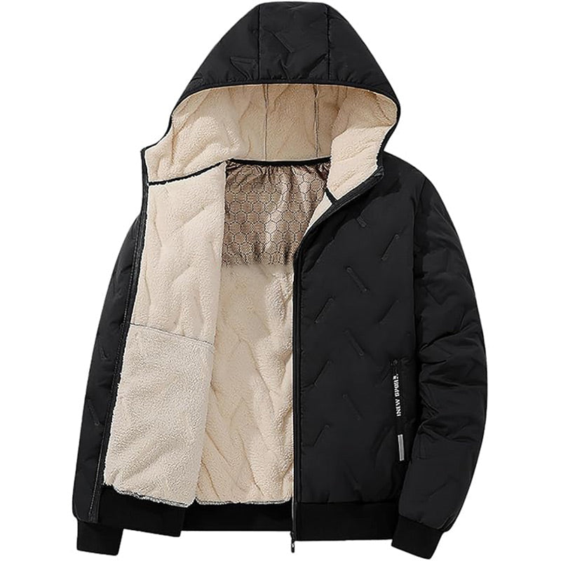 ❄️ Casaco quente com capuz e fecho de correr para homem – O conforto do inverno alia-se ao estilo do dia a dia