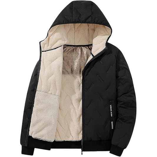 ❄️ Casaco quente com capuz e fecho de correr para homem – O conforto do inverno alia-se ao estilo do dia a dia