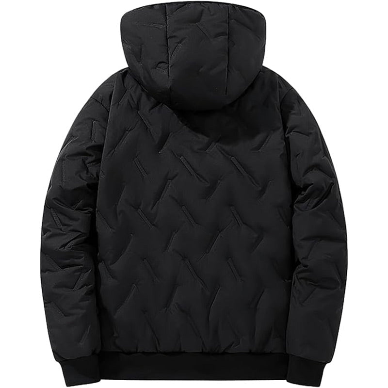 ❄️ Casaco quente com capuz e fecho de correr para homem – O conforto do inverno alia-se ao estilo do dia a dia