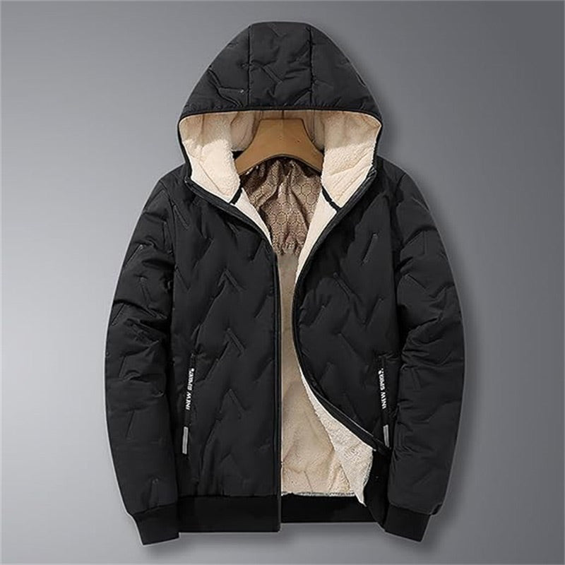 ❄️ Casaco quente com capuz e fecho de correr para homem – O conforto do inverno alia-se ao estilo do dia a dia