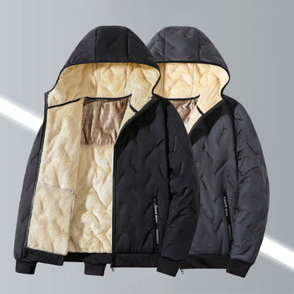 ❄️ Casaco quente com capuz e fecho de correr para homem – O conforto do inverno alia-se ao estilo do dia a dia