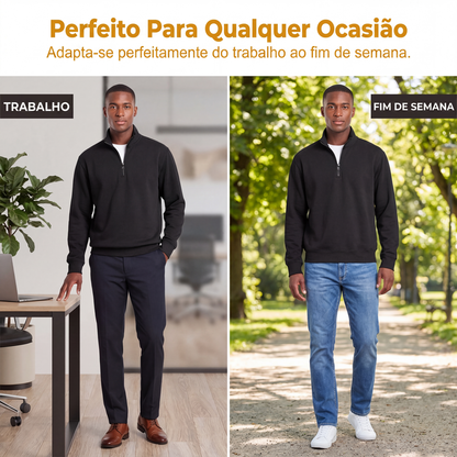 Moletom Premium com Zíper de Quarto
