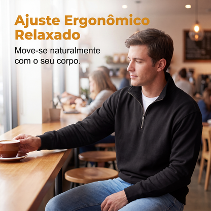 Moletom Premium com Zíper de Quarto