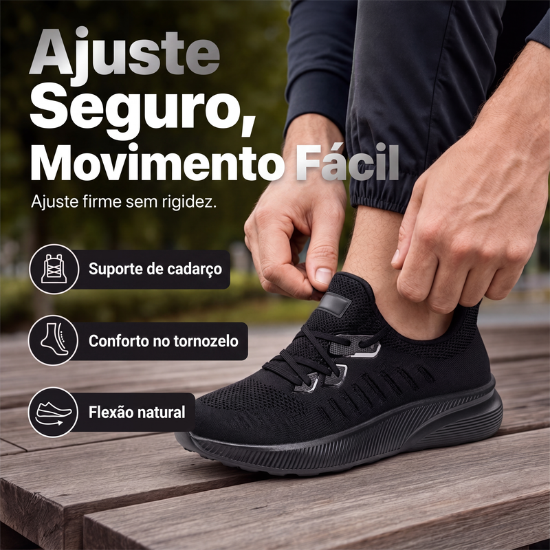 Tênis de corrida leve e respirável para homem