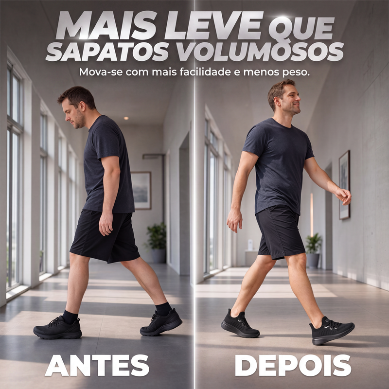 Tênis de corrida leve e respirável para homem