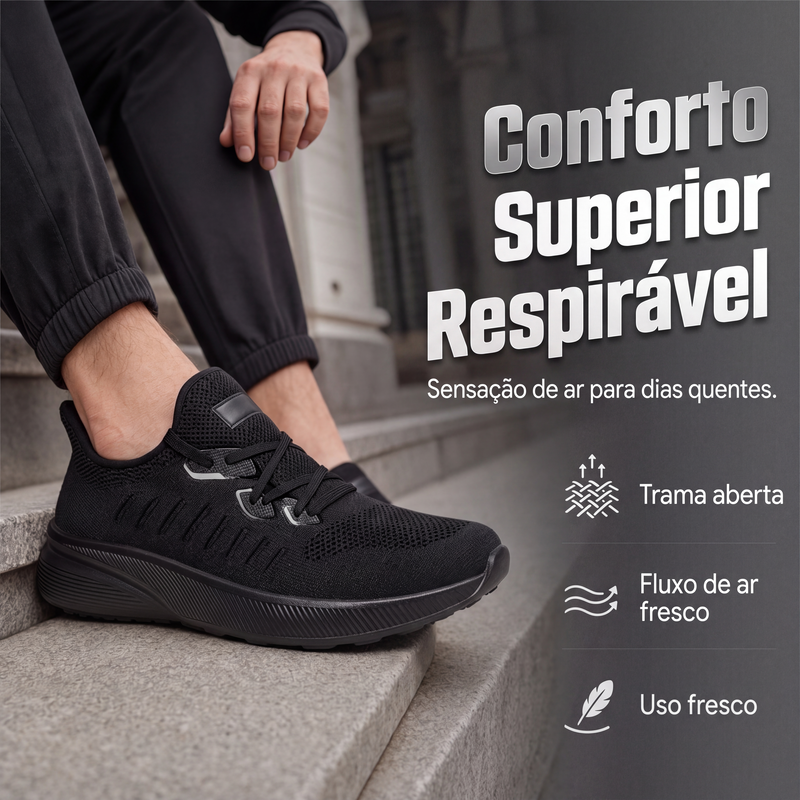 Tênis de corrida leve e respirável para homem