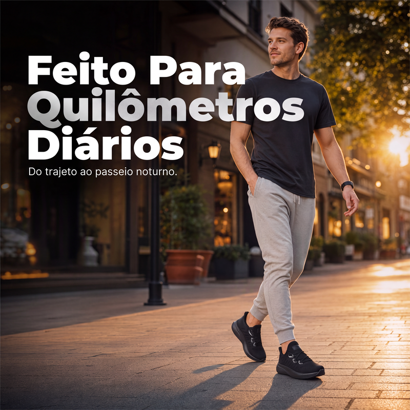 Tênis de corrida leve e respirável para homem