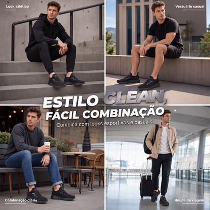 Tênis de corrida leve e respirável para homem