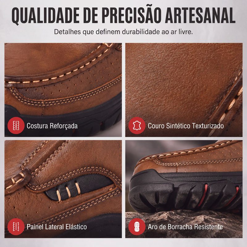Sapatos casuais masculinos de couro PU tipo slip-on