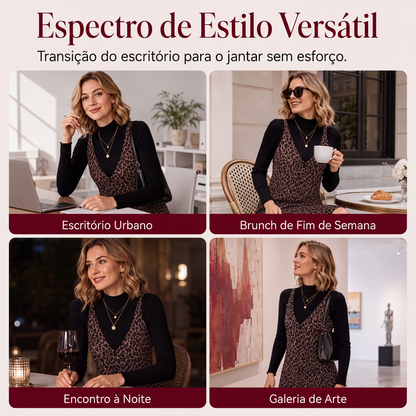 Conjunto de Leopardo com Camadas Valorizador