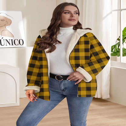 ✨👚Jaqueta feminina com capuz e zíper, versão acolchoada