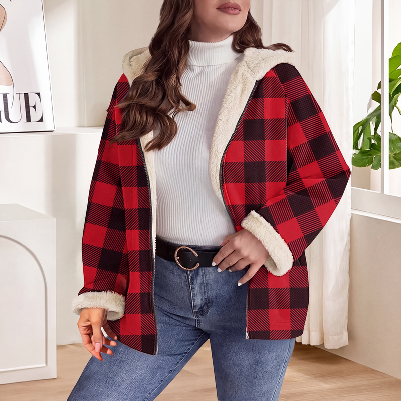 ✨👚Jaqueta feminina com capuz e zíper, versão acolchoada