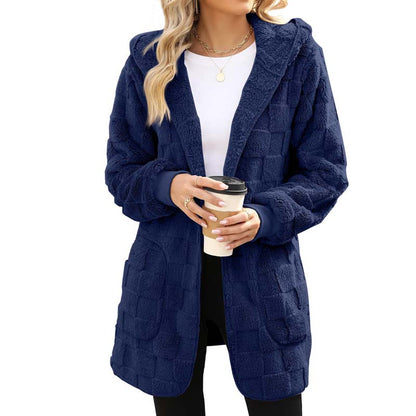 ✨👚Cardigan felpudo xadrez