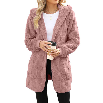 ✨👚Cardigan felpudo xadrez