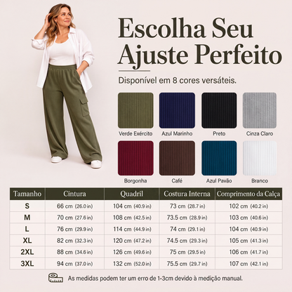 Calças femininas de cintura alta com cordão