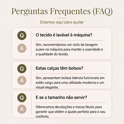 Calças femininas de cintura alta com cordão