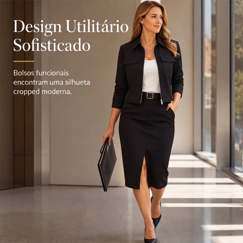 ✨👗Conjunto de saia de 2 peças para mulheres