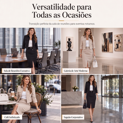 ✨👗Conjunto de saia de 2 peças para mulheres