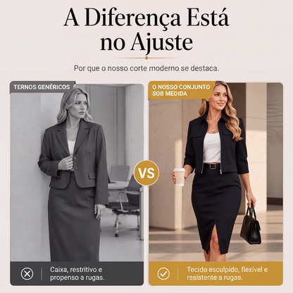 ✨👗Conjunto de saia de 2 peças para mulheres