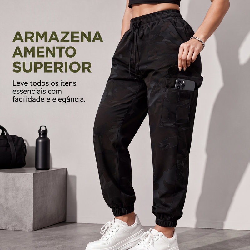 ✨Calças cargo femininas, calças de moletom leves para atividades ao ar livre