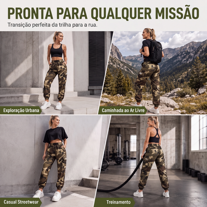 ✨Calças cargo femininas, calças de moletom leves para atividades ao ar livre