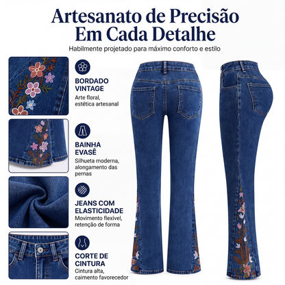 ✨Calças jeans flare de cintura alta para mulheres