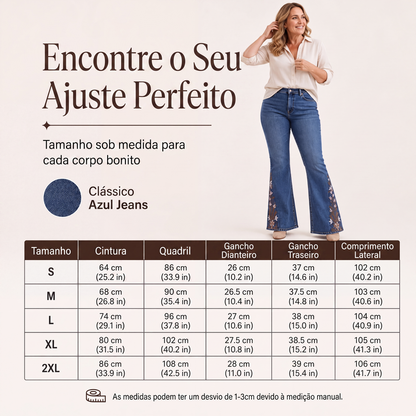 ✨Calças jeans flare de cintura alta para mulheres