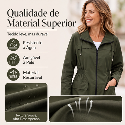 ✨👚Jaqueta feminina elegante resistente à água