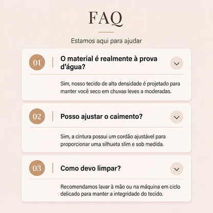 ✨👚Jaqueta feminina elegante resistente à água