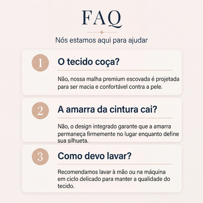 ✨👗Vestido elegante de malha canelada com decote em V e amarração para mulheres