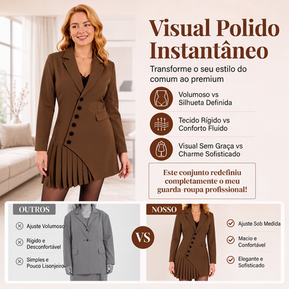 ✨👗Vestido Blazer Elegante Feminino