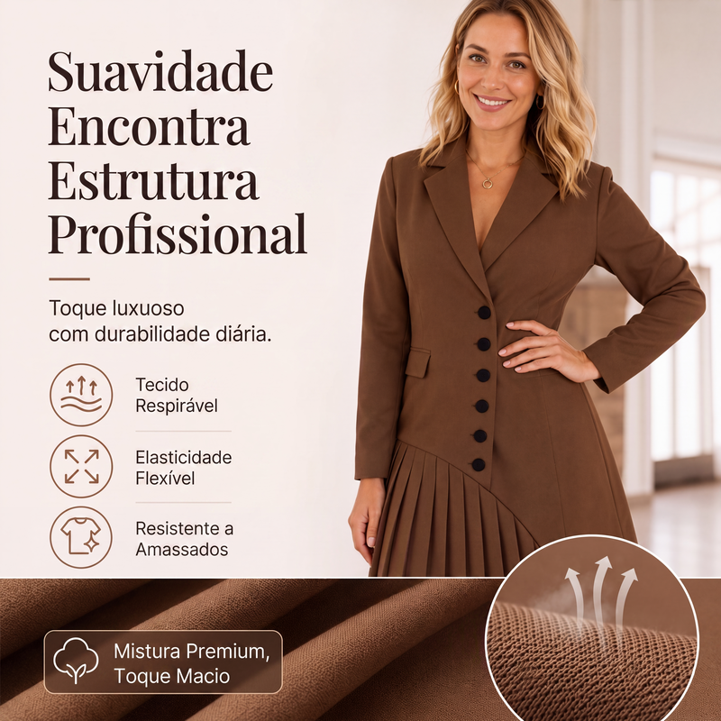 ✨👗Vestido Blazer Elegante Feminino