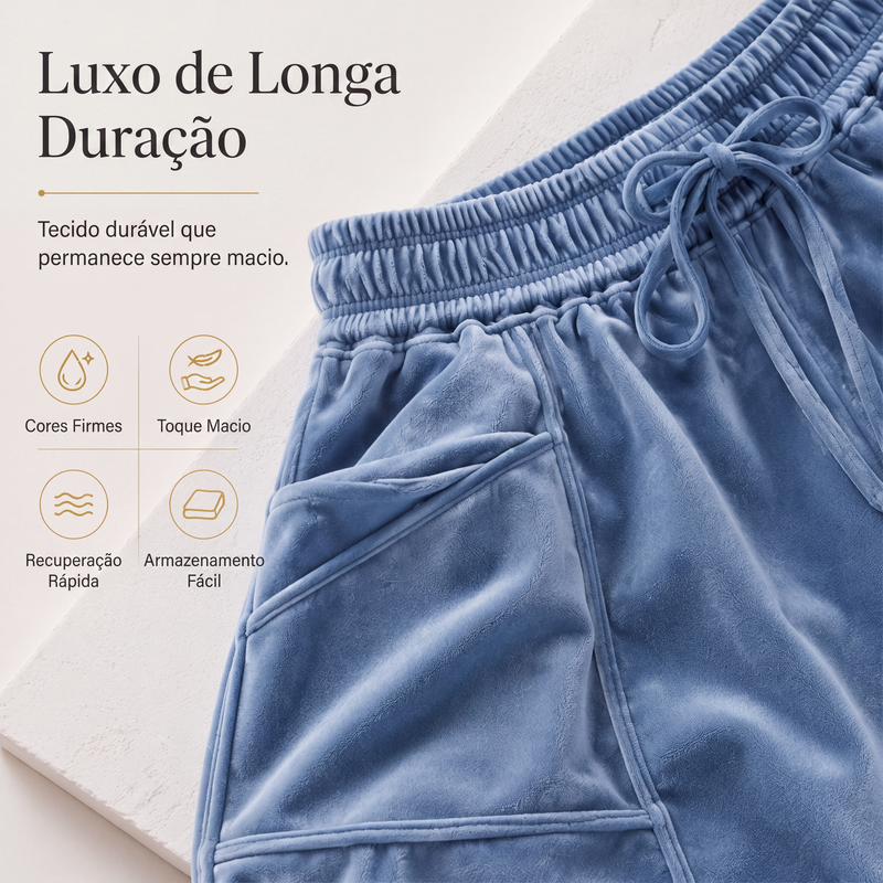 ✨Calças casuais femininas de corte relaxado com cordão