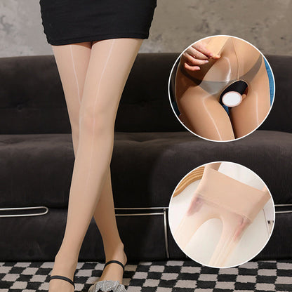 🏆 COMPRE 1 E RECEBA 1 GRÁTIS! 🔥 Meias‑calças brilhantes transparentes de cintura alta para mulher 👑Entrega em 5 dias úteis✨