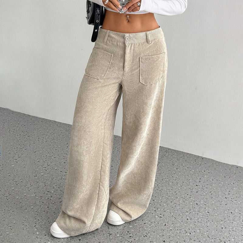 Women's Casual Loose-Fit High-Waisted Pants