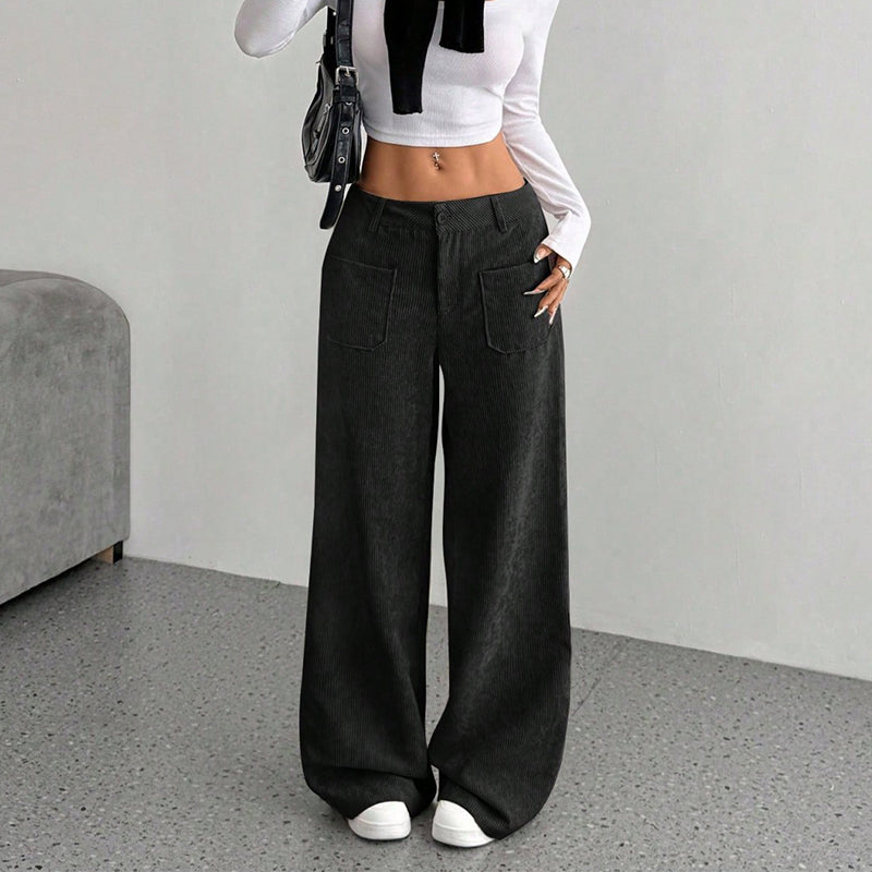 Women's Casual Loose-Fit High-Waisted Pants