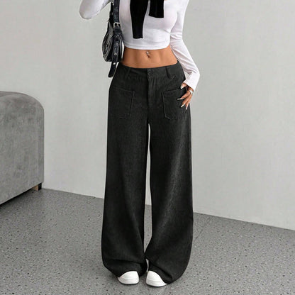 Women's Casual Loose-Fit High-Waisted Pants
