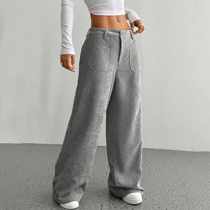 Women's Casual Loose-Fit High-Waisted Pants