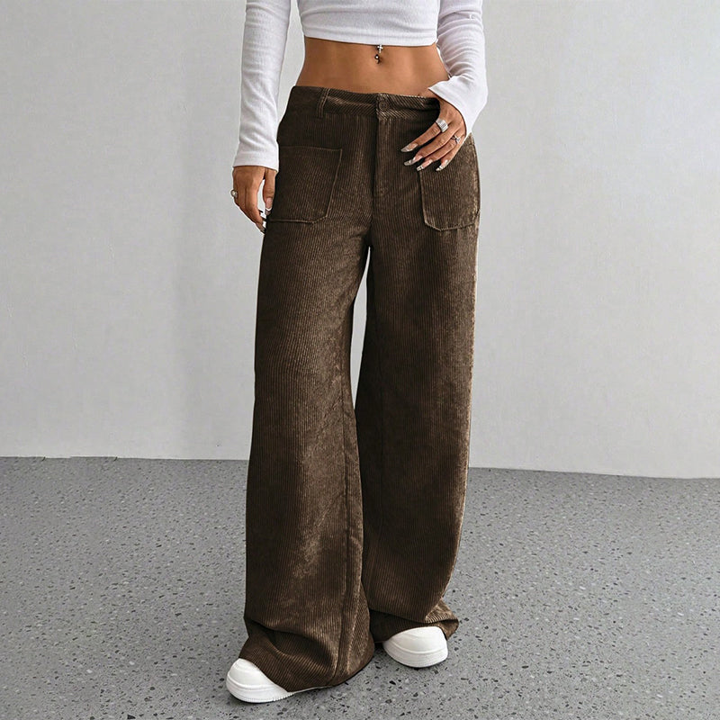 Women's Casual Loose-Fit High-Waisted Pants