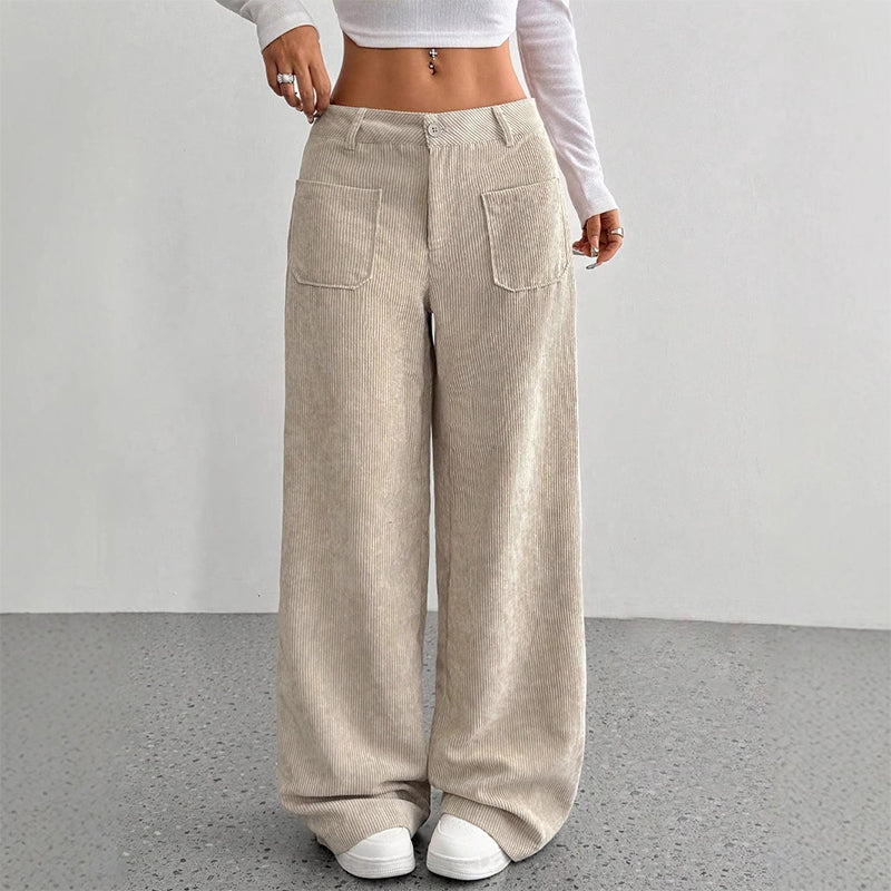 Women's Casual Loose-Fit High-Waisted Pants