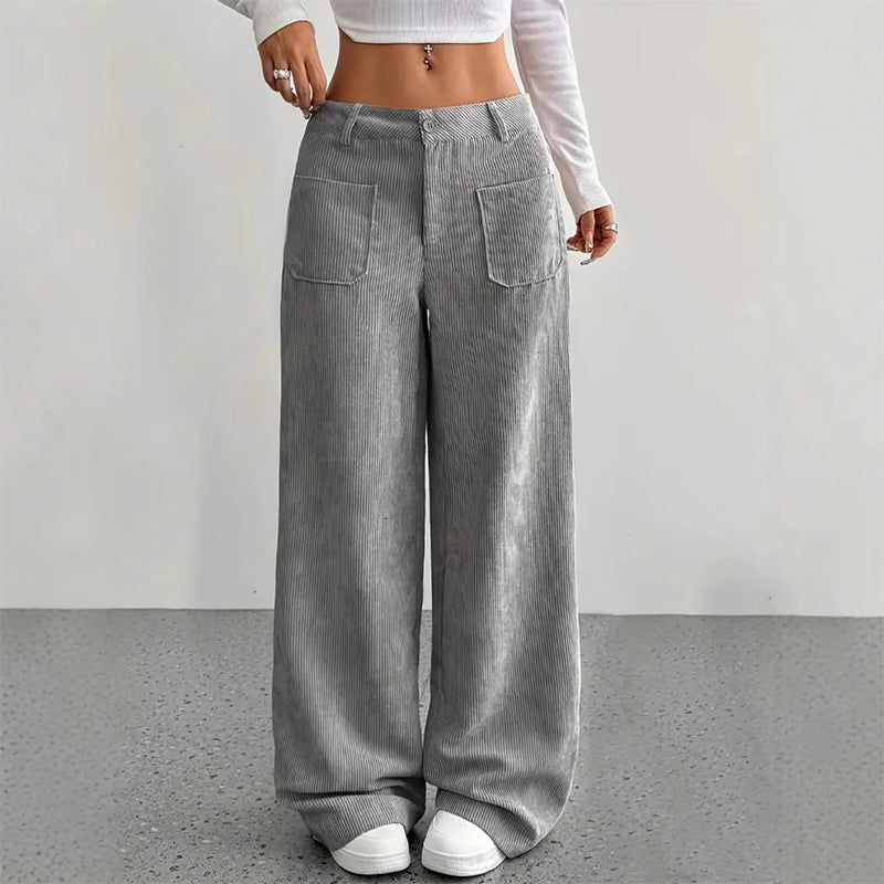 Women's Casual Loose-Fit High-Waisted Pants