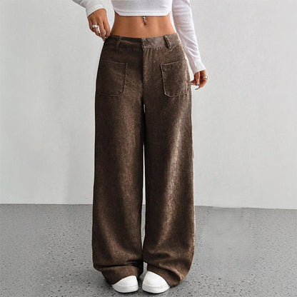 Women's Casual Loose-Fit High-Waisted Pants
