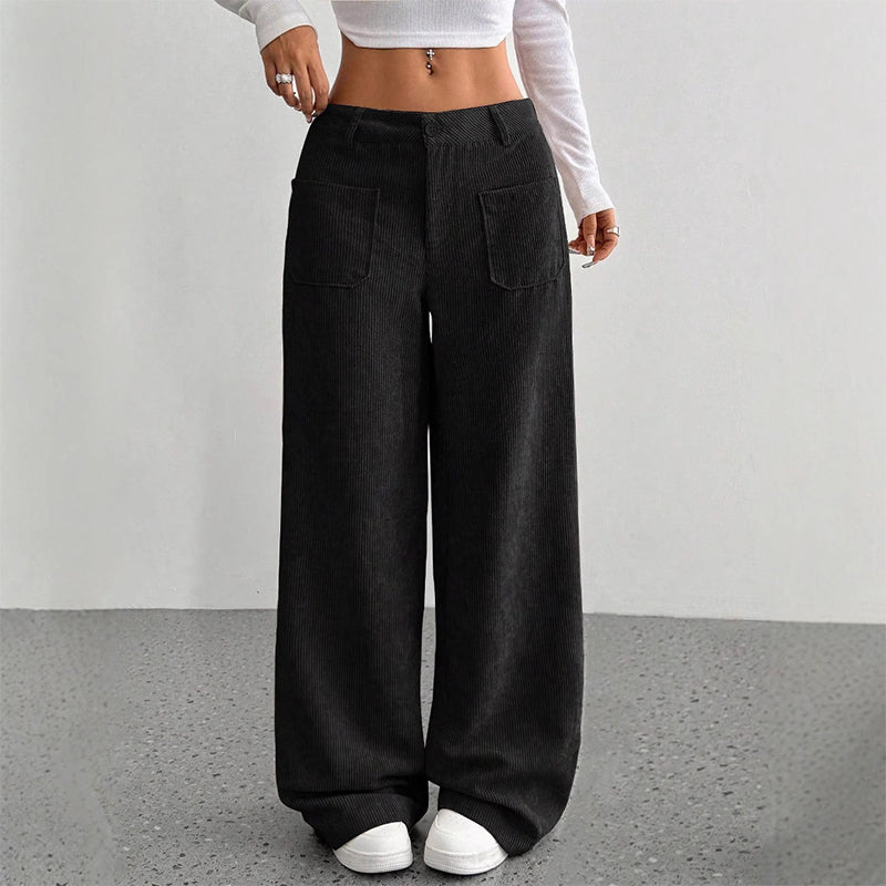 Women's Casual Loose-Fit High-Waisted Pants