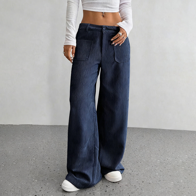 Women's Casual Loose-Fit High-Waisted Pants