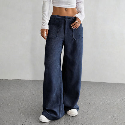 Women's Casual Loose-Fit High-Waisted Pants