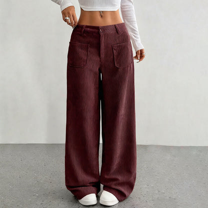Women's Casual Loose-Fit High-Waisted Pants
