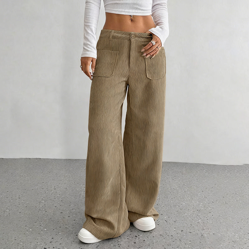 Women's Casual Loose-Fit High-Waisted Pants