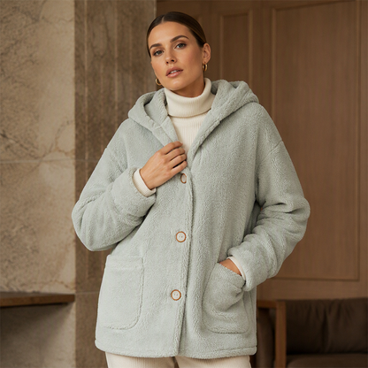 ✨👚Jaqueta com capuz aconchegante e quente para mulheres