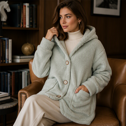 ✨👚Jaqueta com capuz aconchegante e quente para mulheres